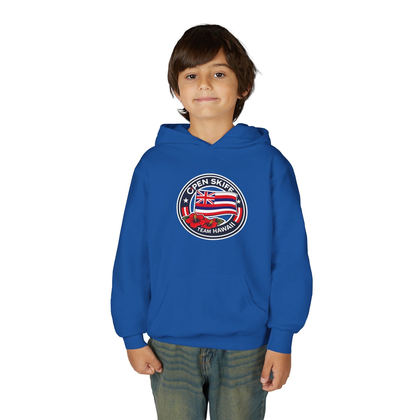 Youth Hoodie - 'Open Skiff Team Hawaiʻi' Sailing Club Logo Pullover