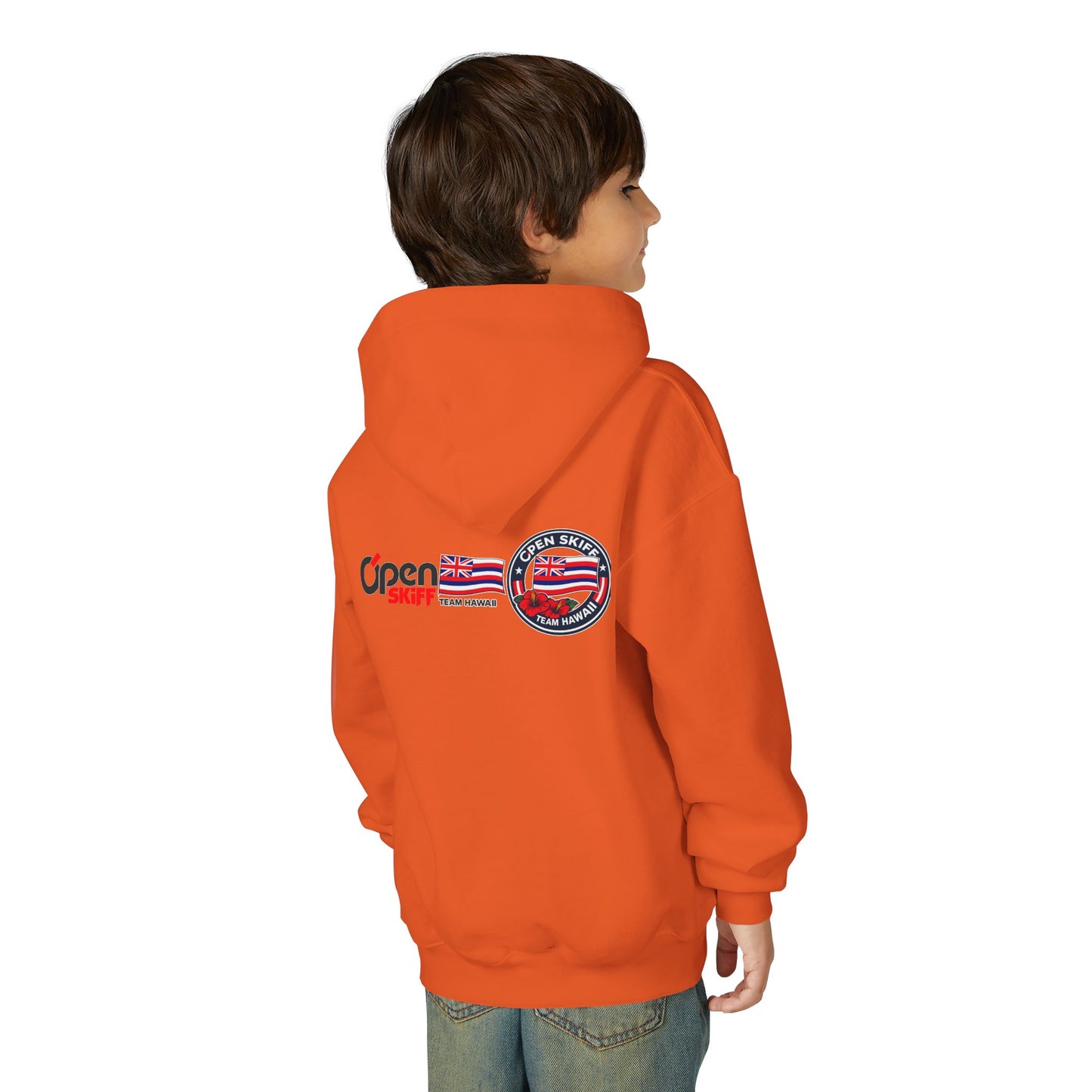 Youth Hoodie - 'Open Skiff Team Hawaiʻi' Sailing Club Logo Pullover