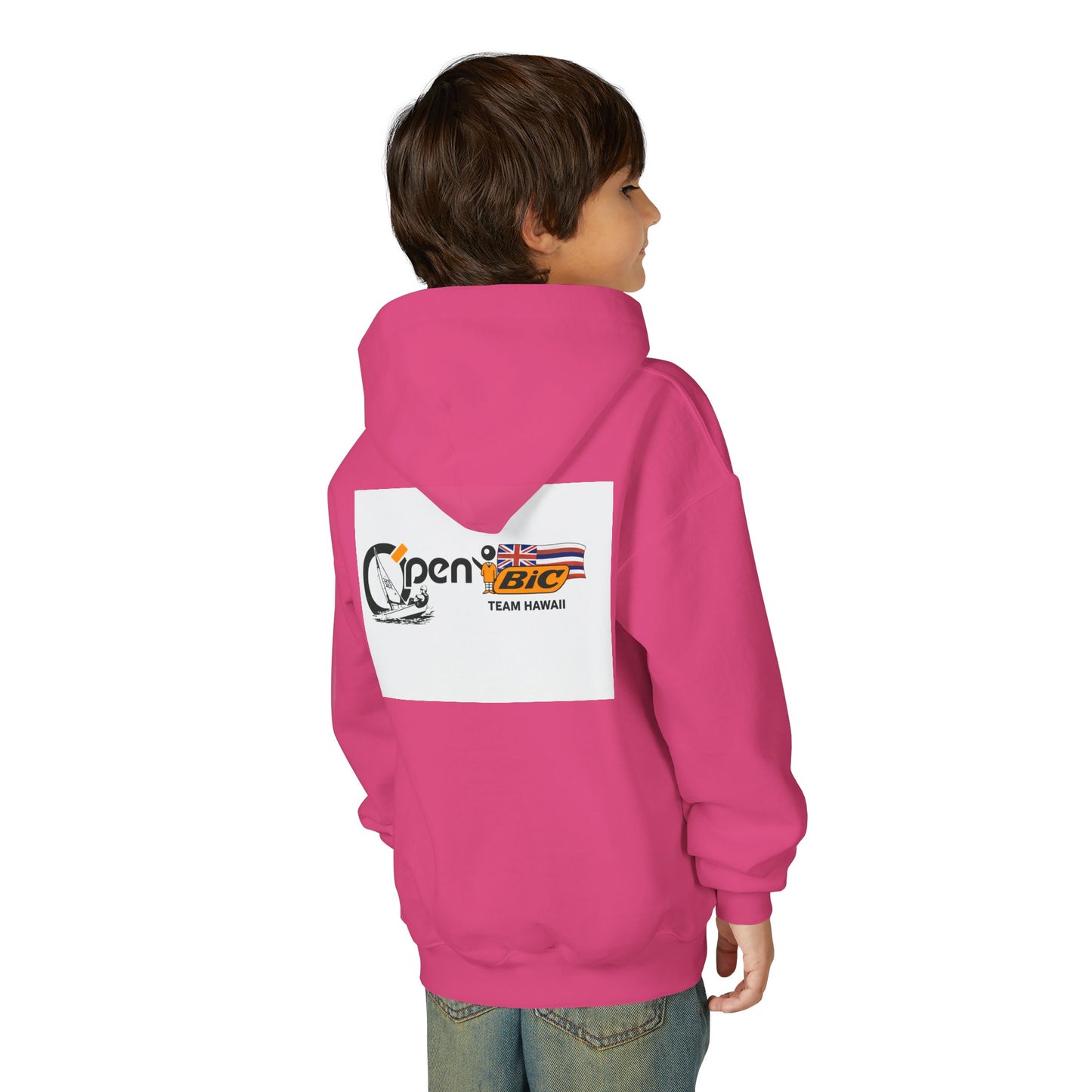 Youth Sailing Hoodie — "Open" youth Sail Graphic