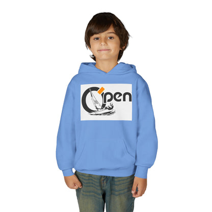Youth Sailing Hoodie — "Open" youth Sail Graphic