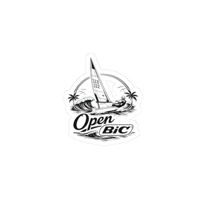 Sailboat 'Open Bic' Kiss-Cut Sticker — Waterproof Sailing Decal