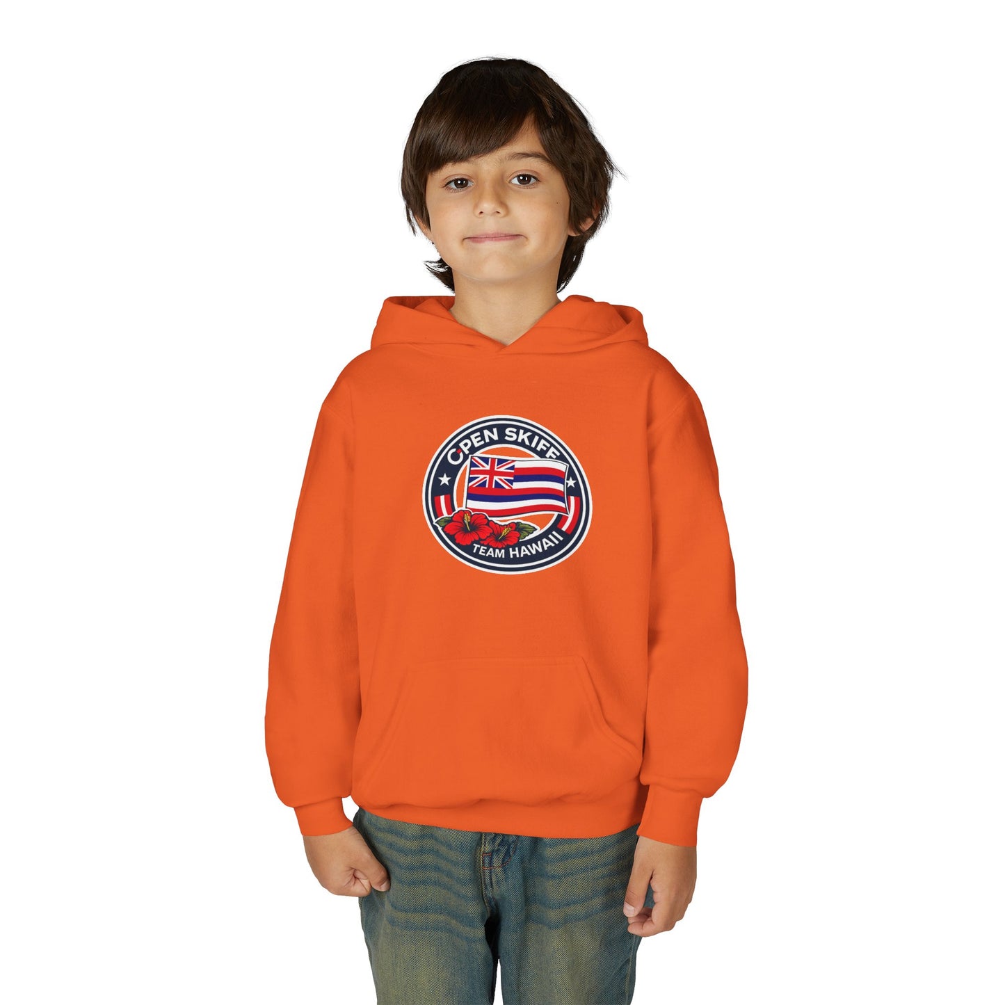 Youth Hoodie - 'Open Skiff Team Hawaiʻi' Sailing Club Logo Pullover