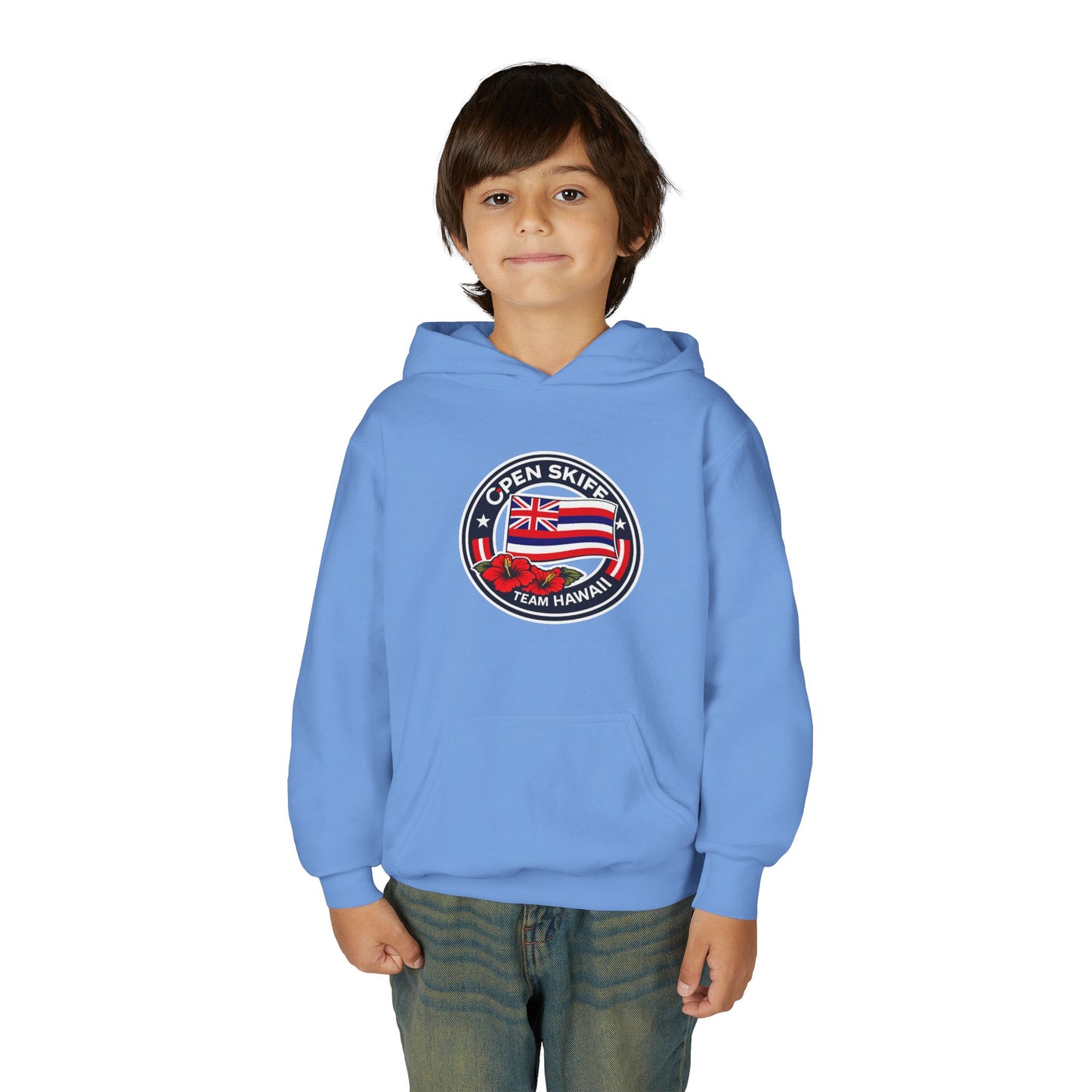 Youth Hoodie - 'Open Skiff Team Hawaiʻi' Sailing Club Logo Pullover