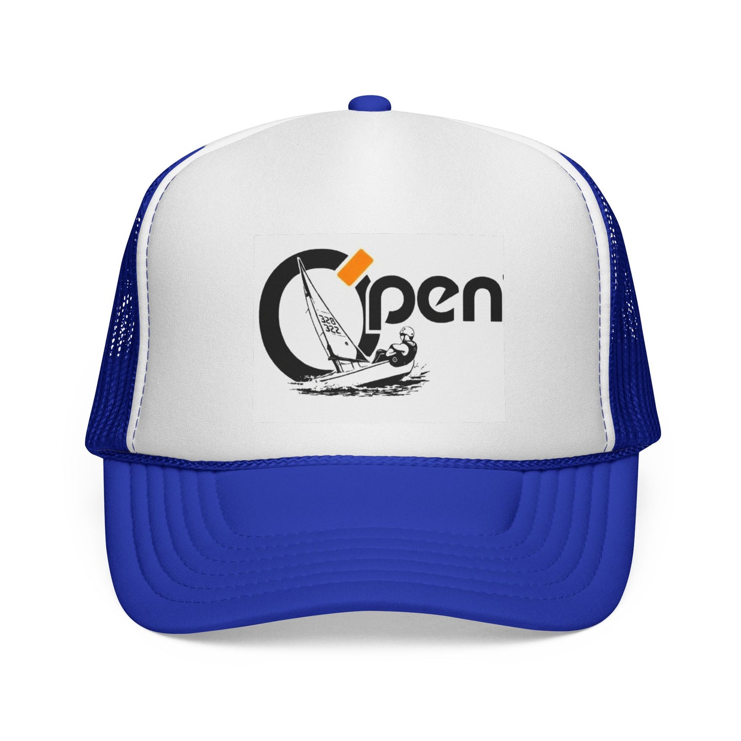 Open Sail Trucker Cap — Vintage Sailing Graphic Mesh Hat