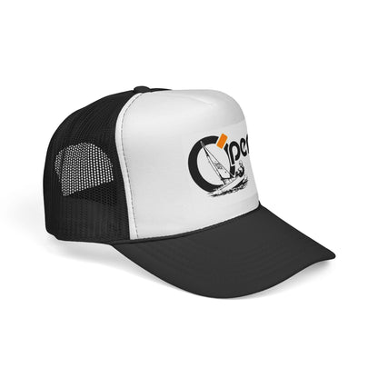 Open Sail Trucker Cap — Vintage Sailing Graphic Mesh Hat