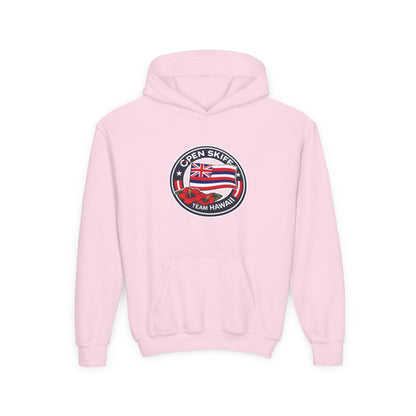 Youth Hoodie - 'Open Skiff Team Hawaiʻi' Sailing Club Logo Pullover